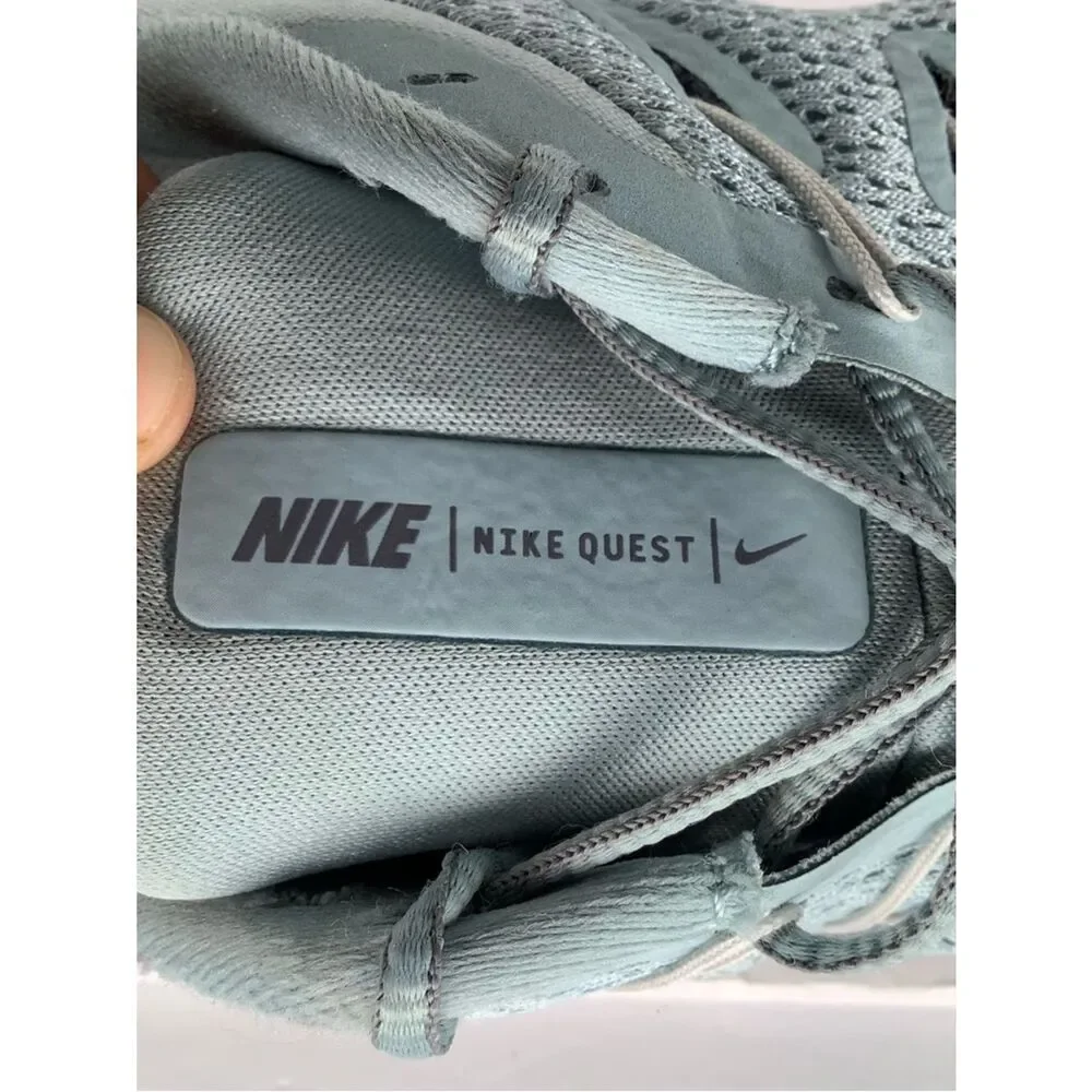 Nike Quest 2 Light Teal Mesh Athletic Low Top lace Up Women Running Shoes Sz 11